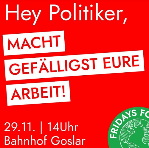 Klimaschutz-Aktionstag am 29. November 2019 in Goslar