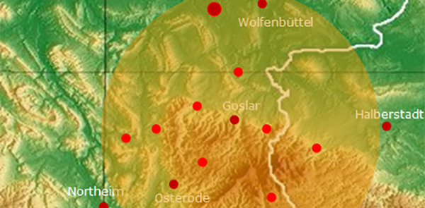 Karte Region Nordharz