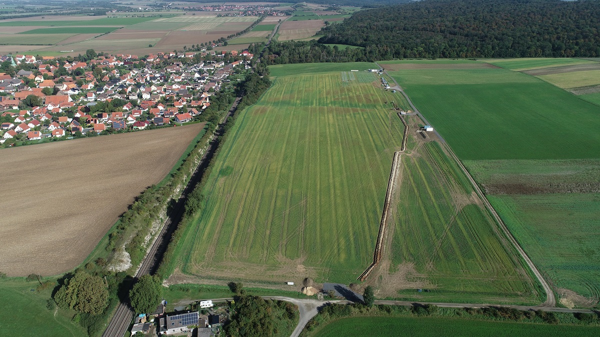 Solarfläche Dörnten-Ost von Süd nach Nord