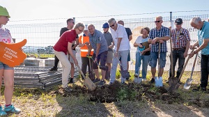 erster Spatenstich - Vorstand