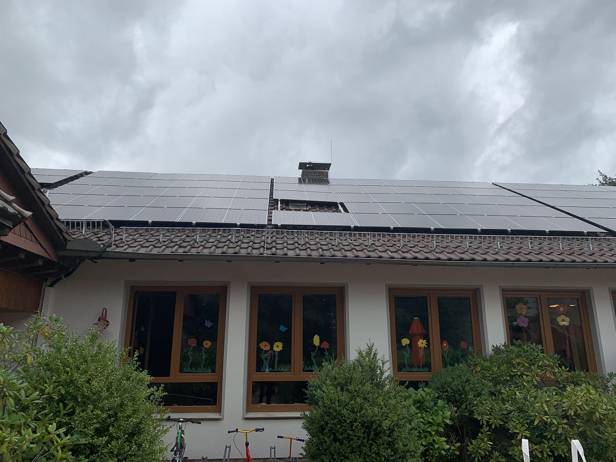 PV-Anlage auf dem Kita-Dach