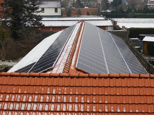 Die Dach-Photovoltaikanlage auf dem Heimatmuseum Langelsheim wurde am 18.01.2019 fertiggestellt.