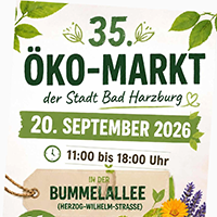35. Ökomarkt in Bad Harzburg am 20. September 2026